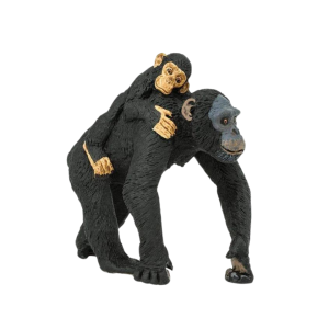 CHIMPANCE CON BEBE
